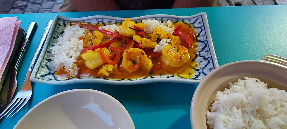 Crevettes Au Curry Jaune